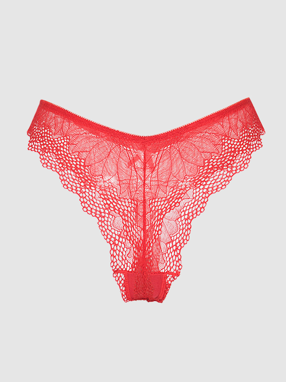 Saffron Floral Lace Thong